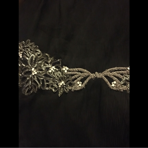 NWT Badgley Mischka Embellished Racerback Gown - Picture 4 of 8